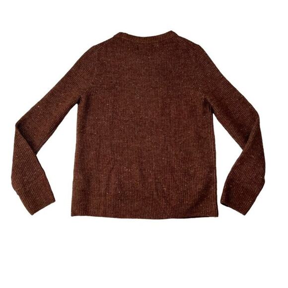 Old Navy Sweater Womens Small Long Sleeve Knit Chocolate Speckle - Picture 2 of 10